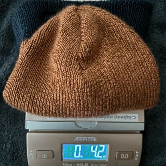 Krochet Kids International Beanie Brown and Navy Blue - Picture 2 of 5